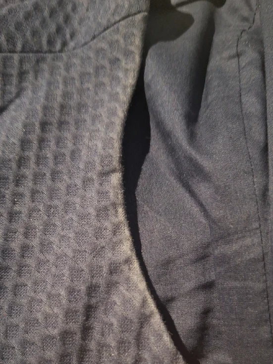 Lilly Pulitzer Navy Shift Dress with Gold Lace V-Neck Trim Size 16 - Picture 9 of 10